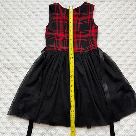 Knit Works Red and Black Plaid A-Line Tutu Sleeveless Holiday Dress - Picture 16 of 16